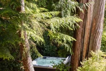 Hot tub and outdoor shower Vita intrigue spa