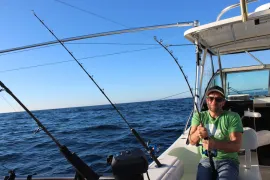 Hooked up aboard the 'Red Sky'